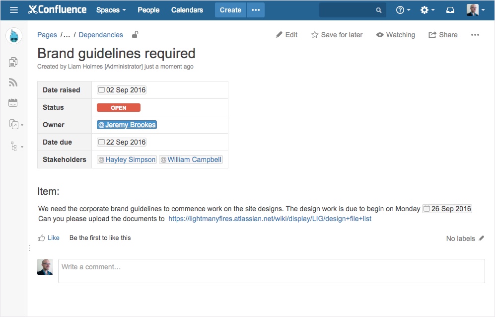 learn how to use confluence