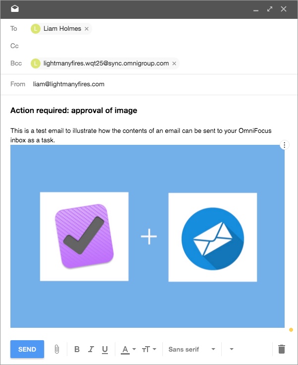 email to omnifocus